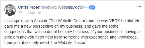 Facebook Testimonial - Chris Piper